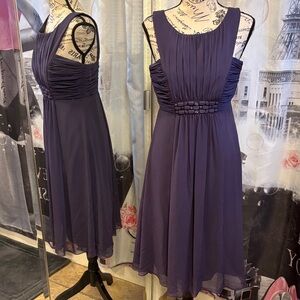 David's Bridal Purple Sleeveless Dress